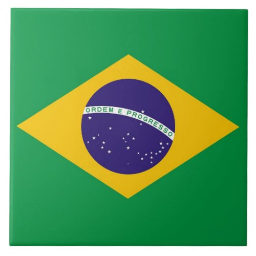 Brazilian Flag Tile