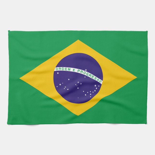 Brazilian flag towel (Horizontal)