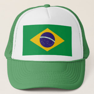 Brazilian flag trucker hat