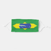 BRAZILIAN FLAG VIVA BRAZIL ADULT CLOTH FACE MASK (Front, Folded)