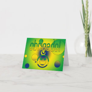 Brazilian Gifts Thank You Face Card