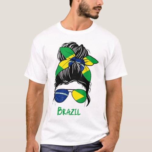 Brazilian Girl Brazil girl Chica Brasileira T_Shirt