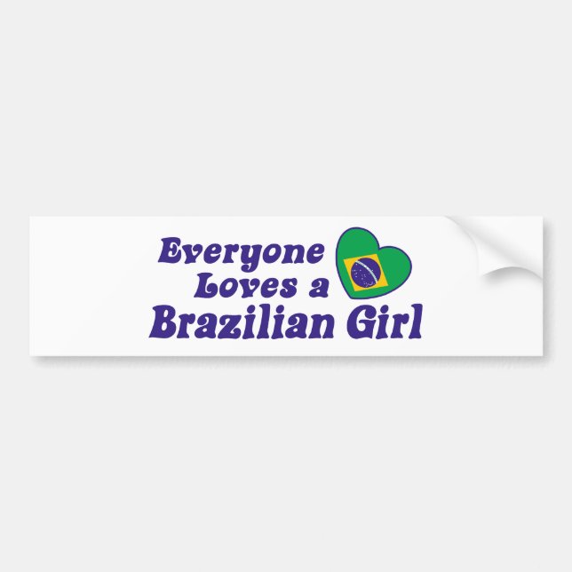 Brazilian Girl Bumper Sticker (Front)