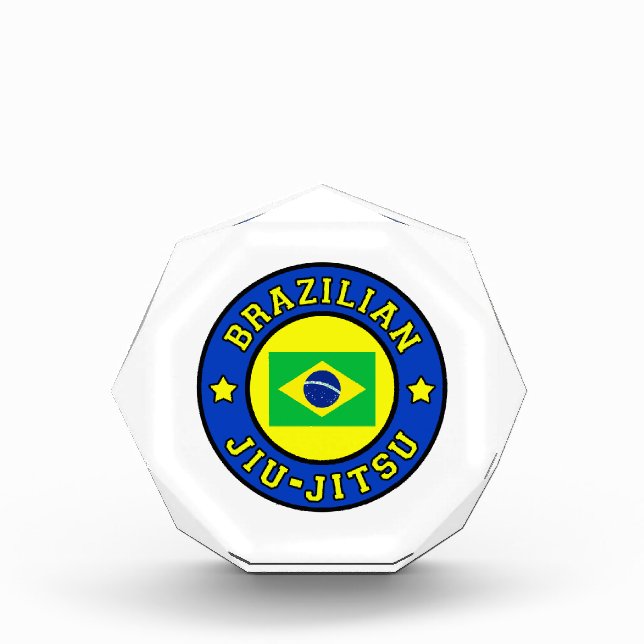 Brazilian Jiu Jitsu Acrylic Award (Front)