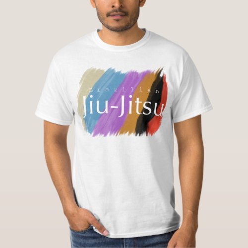 Brazilian Jiu Jitsu belt colors t_shirt