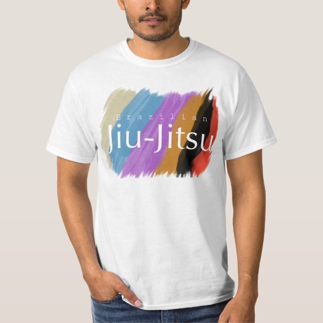 Brazilian Jiu Jitsu belt colors t-shirt (Front)