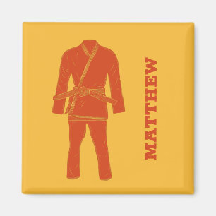 Brazilian Jiu Jitsu BJJ Gi Uniform Personalized Ma Magnet