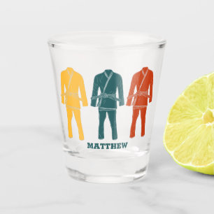 Brazilian Jiu Jitsu BJJ Gi Uniform Personalized Shot Glass