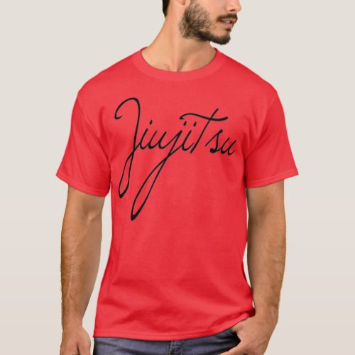 Brazilian Jiu Jitsu BJJ Script Design T_Shirt
