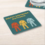 Brazilian Jiu Jitsu BJJ Themed Birthday Party Square Paper Coaster