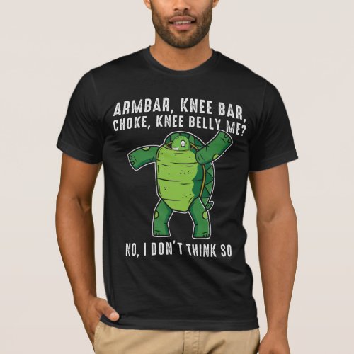 Brazilian Jiu jitsu BJJ Turtle defense position T_Shirt