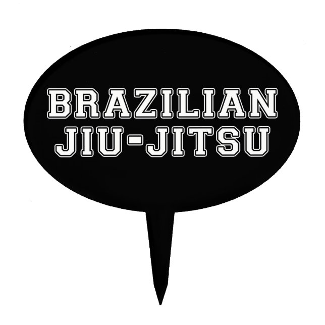 Brazilian Jiu Jitsu Cake Topper (Front)