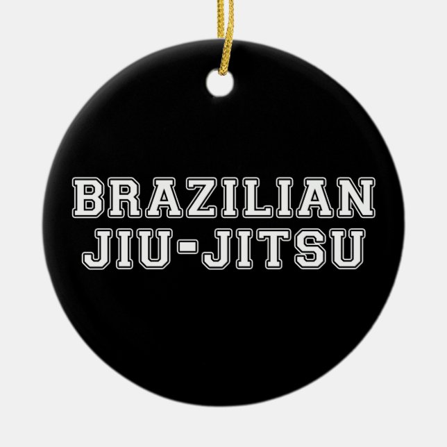 Brazilian Jiu Jitsu Ceramic Ornament (Front)