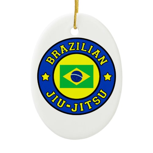 Brazilian Jiu Jitsu Ceramic Ornament