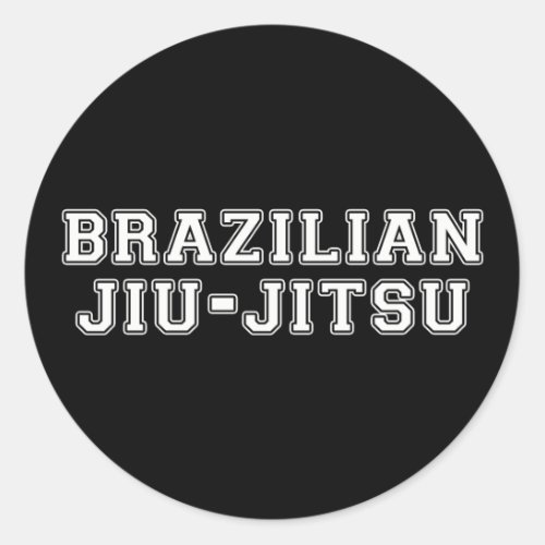 Brazilian Jiu Jitsu Classic Round Sticker