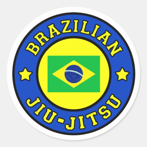 Brazilian Jiu Jitsu Classic Round Sticker