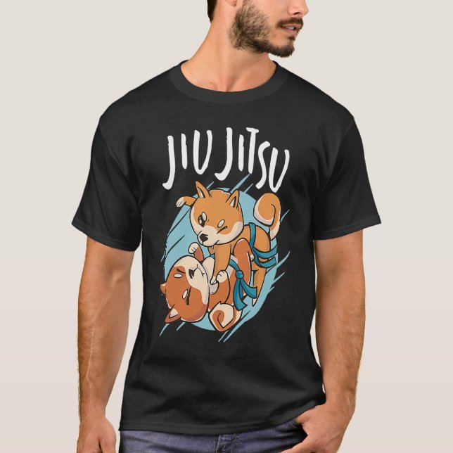 Brazilian Jiu Jitsu corgis T-Shirt (Front)