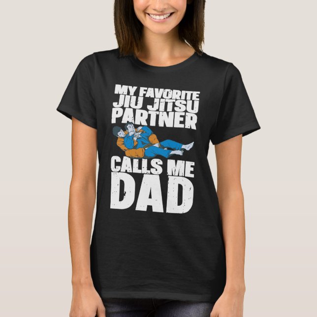 Brazilian Jiu Jitsu Dad BJJ Mixed Martial Jiu Jits T-Shirt (Front)