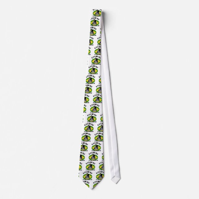 brazilian-jiu-jitsu design neck tie (Front)