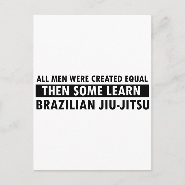 Brazilian Jiu-Jitsu designs Postcard (Front)