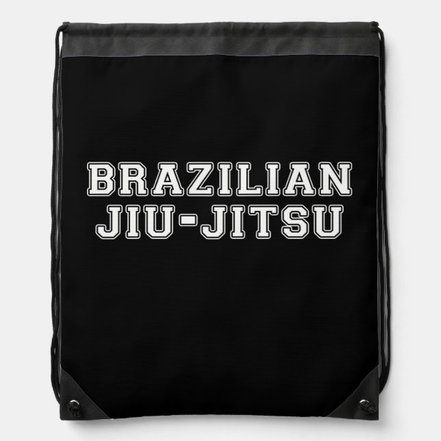 Brazilian Jiu Jitsu Drawstring Bag (Front)