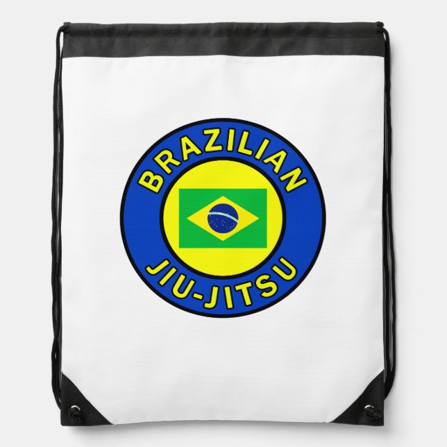 Brazilian Jiu Jitsu Drawstring Bag (Front)