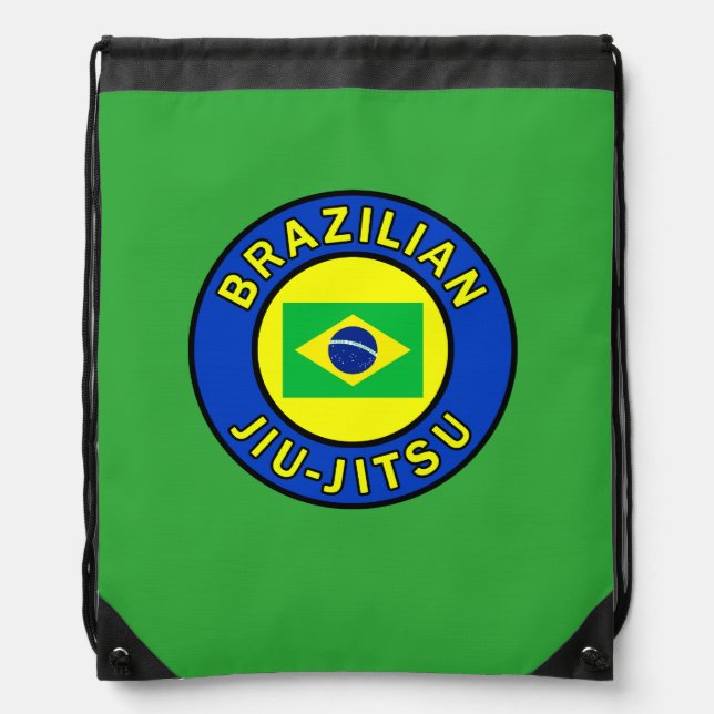 Brazilian Jiu Jitsu Drawstring Bag (Front)
