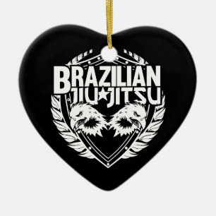 Brazilian Jiu Jitsu Emblem Ceramic Ornament