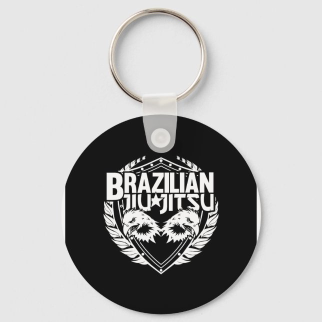 Brazilian Jiu Jitsu Emblem Keychain (Front)
