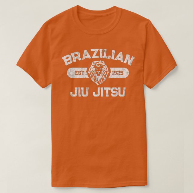 Brazilian Jiu Jitsu Established 1925 Bjj Mma Fight T-Shirt (Design Front)