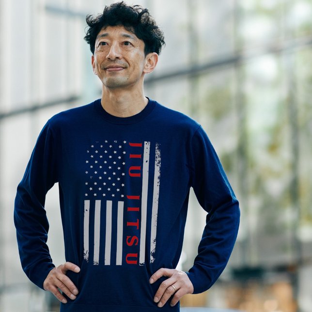 Brazilian Jiu Jitsu Fan Patriotic Flag T-Shirt (Brazilian Jiu Jitsu Fan Patriotic Flag T-Shirt)