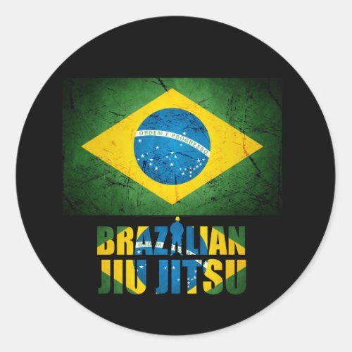 Brazilian Jiu Jitsu Flag Sticker