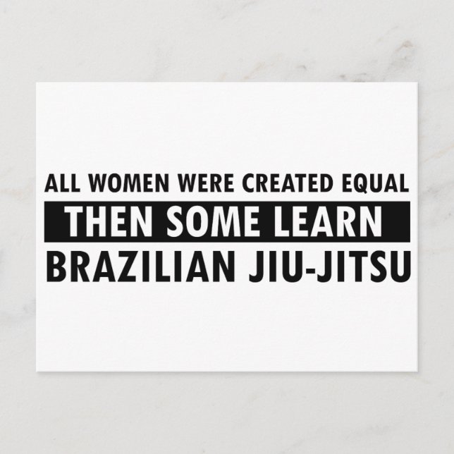 Brazilian jiu jitsu gift items postcard (Front)