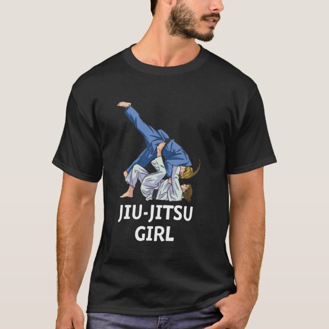 Brazilian Jiu Jitsu Girls T-Shirt (Front)