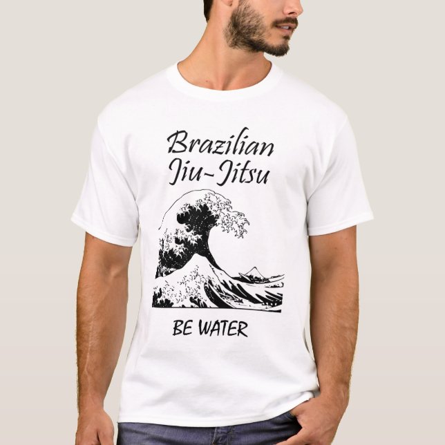 Brazilian Jiu-Jitsu Great Wave T-Shirt (Front)