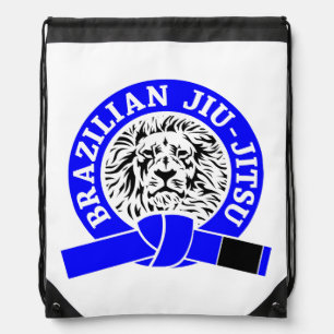 Brazilian Jiu-Jitsu (Gym Bag) Blue Belt Drawstring Bag