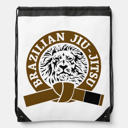 Brazilian Jiu_Jitsu Gym Bag Brown Belt Drawstring Bag