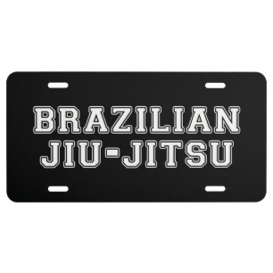 Brazilian Jiu Jitsu License Plate