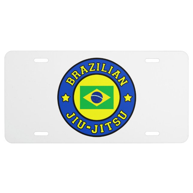 Brazilian Jiu Jitsu License Plate (Front)