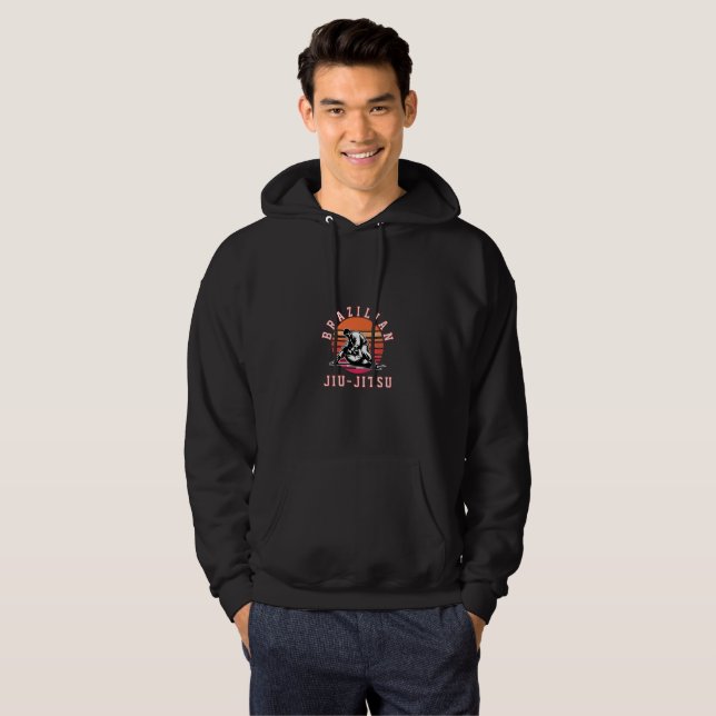Brazilian Jiu-jitsu logo - customizable Hoodie (Front Full)