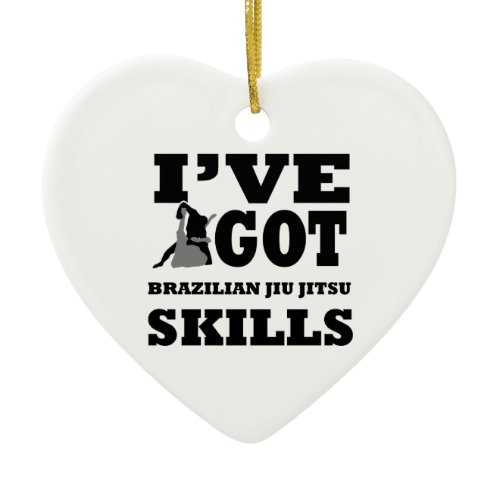 Brazilian Jiu Jitsu Martial Arts designs Ceramic Ornament