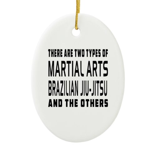Brazilian Jiu-Jitsu Martial Arts Designs Ceramic Ornament