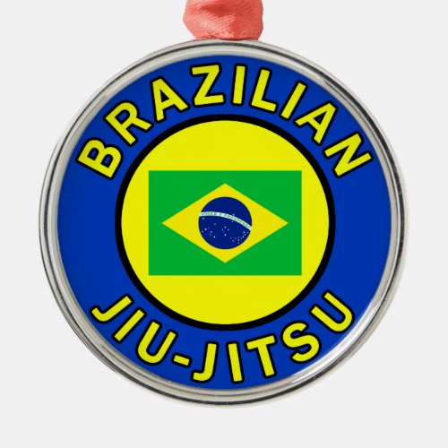 Brazilian Jiu Jitsu Metal Ornament
