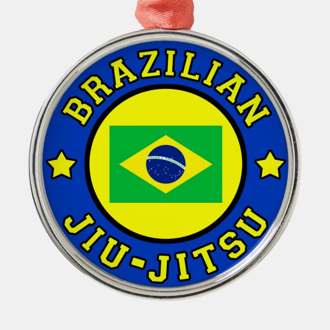 Brazilian Jiu Jitsu Metal Ornament (Front)