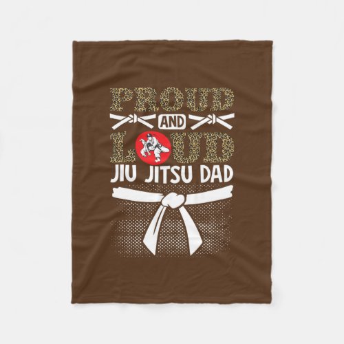 Brazilian Jiu Jitsu MMA Bjj Hugger Father Proud Fleece Blanket
