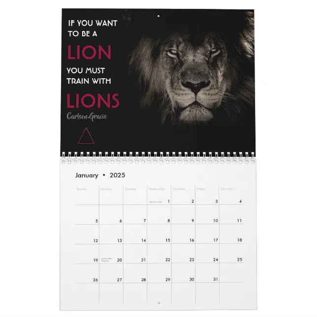 Brazilian Jiu Jitsu Motivational Calendar Zazzle