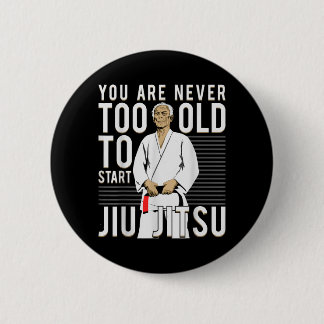Brazilian Jiu Jitsu Old Man Button