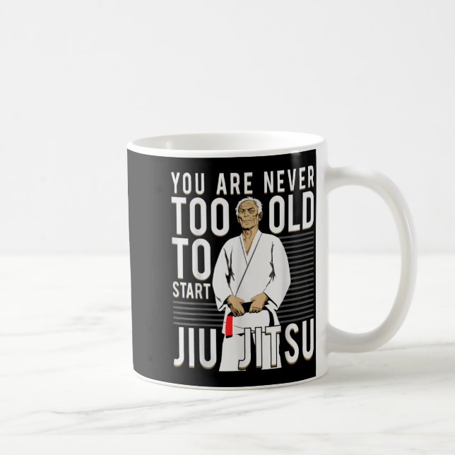 Brazilian Jiu Jitsu Old Man Coffee Mug (Right)