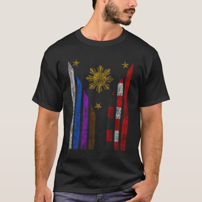 Brazilian Jiu Jitsu Philippines Filipino Flag Spor T-Shirt (Front)