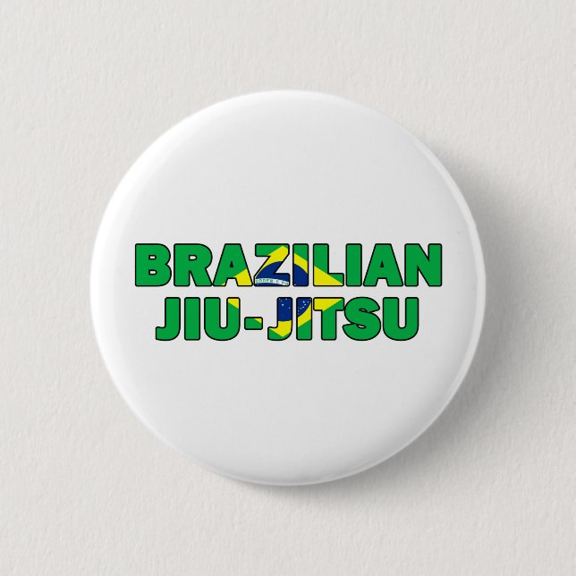 Brazilian Jiu Jitsu Pinback Button (Front)